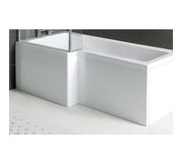 Plumb Warehouse 1700mm L Shape Front Bath Panel - White