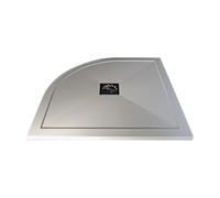 Plumb Warehouse 25mm Ultra-Slim 1200mm x 900mm Offset Quadrant Tray & Waste - Right Hand Handing: Right Hand, Please Select Size: 1200mm x 900mm