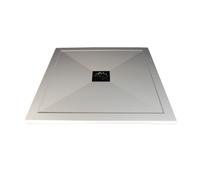 Plumb Warehouse 25mm Ultra-Slim 900mm x 900mm Square Tray & Waste Please Select Size: 900mm x 900mm