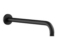 Plumb Warehouse 320mm Round Shower Arm - Matt Black