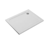 Plumb Warehouse 45mm Low Profile 1000x700mm Rectangular Tray and Waste - White Size: 1000x700mm
