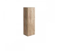 Plumb Warehouse Ambience 900mm Rustic Oak Single Door Tall Storage Unit With Brass Frame Finish: Rustic Oak