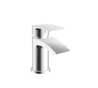 Plumb Warehouse Belini Chrome Mini Mono Basin Mixer Tap With Push Waste Finish: Chrome