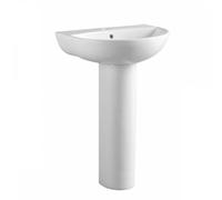 Plumb Warehouse Belini Gloss White Full Pedestal