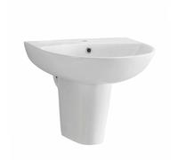 Plumb Warehouse Belini Gloss White Semi Pedestal