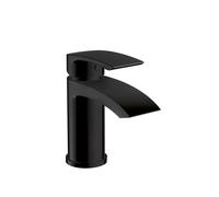 Plumb Warehouse Belini Matt Black Mono Basin Mixer Tap With Push Waste Finish: Matt Black