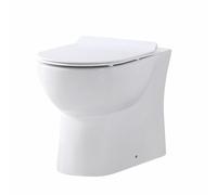 Plumb Warehouse Belini Rimless Back To Wall Toilet With Wrap Over Soft Close Seat