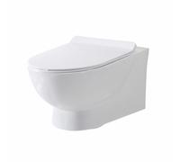Plumb Warehouse Belini Rimless Wall hung Toilet With Slim Soft Close Seat