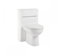 Plumb Warehouse Bella 500mm Gloss White Floor Standing Wc Unit Finish: Gloss White