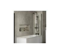 Plumb Warehouse Beta 1000mm x 1400mm Half Radius Bath Screen Size: 1000mm