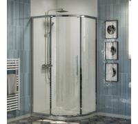 Plumb Warehouse Beta 6mm Glass 1000mm x 800mm 1 Door Quadrant Shower Enclosure Size: 1000x800mm