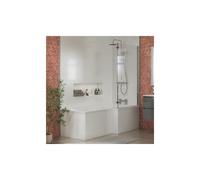 Plumb Warehouse Beta 860mm x 1440mm L Shaped Bath Screen