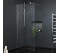 Plumb Warehouse Beta 8mm Glass 1200mm Wetroom Panel Size: 1200mm