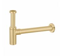 Plumb Warehouse Brushed Brass Minimalist Bottle Trap