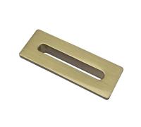 Plumb Warehouse Brushed Brass Rectangle Overflow Insert Finish: Brushed Brass