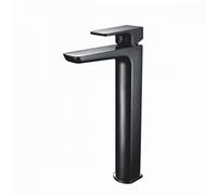 Plumb Warehouse Chi Electroplated Tall Mono Basin Mixer with Pop Up Waste - Black