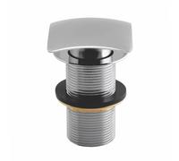 Plumb Warehouse Chrome Square Dome Unslotted Sprung Basin Waste