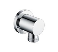 Plumb Warehouse Chrome Wall Outlet Elbow - Round