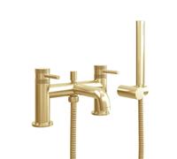Plumb Warehouse Core Brushed Brass Bath Shower Mixer Tap Finish: Brushed Brass