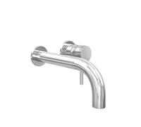 Plumb Warehouse Core Chrome Wall Mounted Basin Mixer Tap Finish: Chrome
