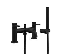 Plumb Warehouse Core Matt Black Bath Shower Mixer Tap Finish: Matt Black