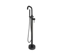 Plumb Warehouse Core Matt Black Freestanding Bath Shower Mixer Tap Finish: Matt Black