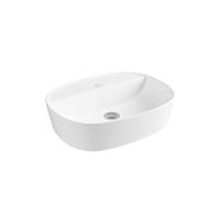 Plumb Warehouse Delta 500mm x 380mm Round Freestanding Bowl Basin - White