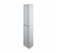 Plumb Warehouse Distrikt 300mm Double Door Wall Hung Tall Storage Unit - Matt Mid Grey Finish: Matt Mid Grey