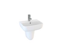Plumb Warehouse Epsilon 450mm x 350mm Thin Lipped Square 1 Tap Hole Basin