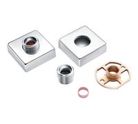 Plumb Warehouse Exposed Shower Valve Fast Fitting Kit Square (Pair)