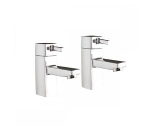 Plumb Warehouse Forme Chrome Basin Taps (Pair)