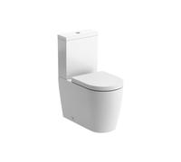 Plumb Warehouse Genova Rimless Close Coupled Fully Shrouded Comfort Height WC & Soft Close Seat