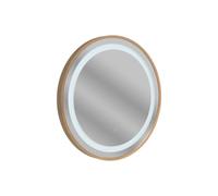 Plumb Warehouse Legnano 600mm Round Front-Lit LED Mirror - Brushed Bronze