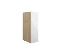 Plumb Warehouse Livorna 200mm Standard Toilet Roll Unit - White Gloss (Oak Cabinet) Finish: White Gloss (Oak Cabinet)