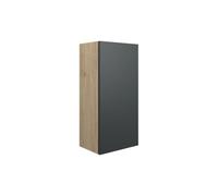 Plumb Warehouse Livorna 300mm Slim Base Unit - Matt Graphite Grey (Oak Cabinet) Size: 300mm, Finish: Matt Graphite Grey (Oak Cabinet)