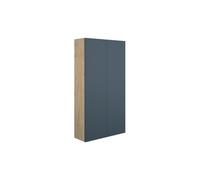 Plumb Warehouse Livorna 600mm Slim 2 Door Storage Unit - Matt Arley Blue (Oak Cabinet) Finish: Matt Arley Blue (Oak Cabinet)