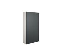 Plumb Warehouse Livorna 600mm Slim 2 Door Storage Unit - Matt Graphite Grey (Grey Cabinet) Finish: Matt Graphite Grey (Grey Cabinet)
