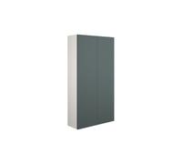 Plumb Warehouse Livorna 600mm Slim 2 Door Storage Unit - Matt Green (Grey Cabinet) Finish: Matt Green (Grey Cabinet)