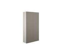 Plumb Warehouse Livorna 600mm Slim 2 Door Storage Unit - Matt Stone (Grey Cabinet) Finish: Matt Stone (Grey Cabinet)