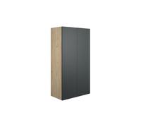 Plumb Warehouse Livorna 600mm Standard 2 Door Storage Unit - Matt Graphite Grey (Oak Cabinet) Finish: Matt Graphite Grey (Oak Cabinet)