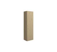Plumb Warehouse Lugano 350mm Wall Hung 1 Door Tall Unit - Textured Oak