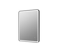 Plumb Warehouse Magenti 600mm Rectangle Front-Lit LED Mirror - Matt Black