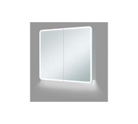 Plumb Warehouse Mantua 600mm 2 Door LED Mirrored Cabinet