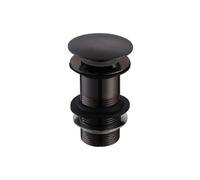 Plumb Warehouse Matt Black Unslotted Basin Waste