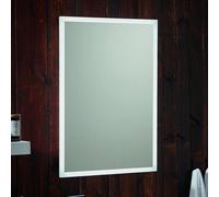 Plumb Warehouse Mosca 500mm x 700mm Led Mirror With Demister Pad And Shaver Socket And Bluetooth