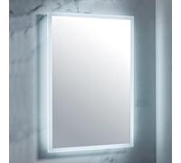 Plumb Warehouse Mosca 500mm x 700mm Led Mirror With Demister Pad And Shaver Socket Size: 500x700mm