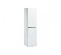Plumb Warehouse Muro 1200mm Gloss White Wall Hung Tall Storage Unit Finish: Charcoal Grey
