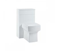 Plumb Warehouse Muro 500mm Gloss White Floor Standing WC Unit Finish: Grey Oak