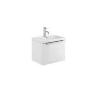 Plumb Warehouse Muro 500mm Gloss White Wall Hung Vanity Unit With Basin Finish: Gloss White
