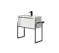 Plumb Warehouse Muro Matt Black Universal Frame For Basin